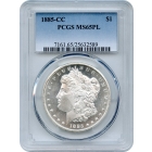 1885-CC $1 Morgan Silver Dollar PCGS MS65PL