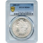 1885-CC $1 Morgan Silver Dollar PCGS MS66+ 