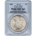 1885 $1 Morgan Silver Dollar, VAM 22 "Dash" PCGS MS64