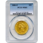 1888-O $10 Liberty Head Eagle PCGS MS61