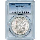 1888 $1 Morgan Silver Dollar PCGS MS65