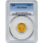 1888 $2.50 Liberty Head Quarter Eagle PCGS MS64