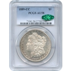 1889-CC $1 Morgan Silver Dollar PCGS AU58 (CAC)