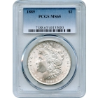 1889 $1 Morgan Silver Dollar PCGS MS65