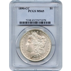 1890-CC $1 Morgan Silver Dollar PCGS MS65