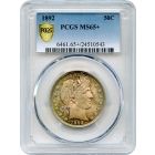 1892 50C Barber Half Dollar PCGS MS65+