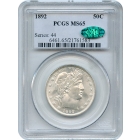 1892 50C Barber Half Dollar PCGS MS65 (CAC)