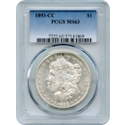 1893-CC $1 Morgan Silver Dollar PCGS MS63