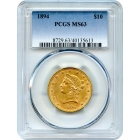 1894 $10 Liberty Head Eagle PCGS MS63