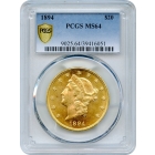 1894 $20 Liberty Head Double Eagle PCGS MS64