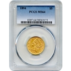 1894 $5 Liberty Head Half Eagle PCGS MS64