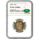 1895 25C Barber Quarter NGC PR66+Cameo (CAC)