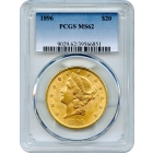 1896 $20 Liberty Head Double Eagle PCGS MS62