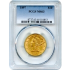 1897 $10 Liberty Head Eagle PCGS MS63