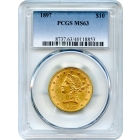 1897 $10 Liberty Head Eagle PCGS MS63