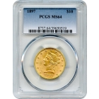 1897 $10 Liberty Head Eagle PCGS MS64