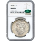 1898-O $1 Morgan Silver Dollar NGC MS67+ (CAC) - A Condition Rarity!