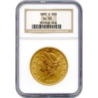 1898-S $20 Liberty Head Double Eagle NGC AU58