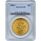 1898-S $20 Liberty Head Double Eagle PCGS AU55