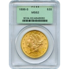 1898-S $20 Liberty Head Double Eagle PCGS MS62