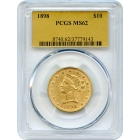 1898 $10 Liberty Head Eagle PCGS MS62