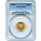 1898 $2.50 Liberty Head Quarter Eagle PCGS MS63