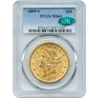 1899-S $20 Liberty Head Double Eagle PCGS MS63 (CAC)