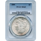 1899 $1 Morgan Silver Dollar PCGS MS65