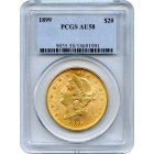 1899 $20 Liberty Head Double Eagle PCGS AU58