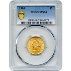 1900 $5 Liberty Head Half Eagle PCGS MS64