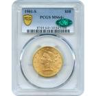 1901-S $10 Liberty Head Eagle PCGS MS64+ (CAC)