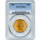 1901 $10 Liberty Head Eagle PCGS MS64