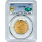 1901 $10 Liberty Head Eagle PCGS MS65 (CAC)