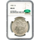 1903 $1 Morgan Silver Dollar NGC MS65 (CAC)