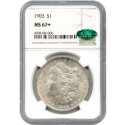 1903 $1 Morgan Silver Dollar NGC MS67+ (CAC) - A Condition Rarity!
