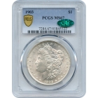 1903 $1 Morgan Silver Dollar PCGS MS67 (CAC)