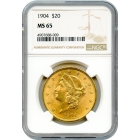 1904 $20 Liberty Head Double Eagle NGC MS65