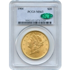 1904 $20 Liberty Head Double Eagle PCGS MS63 (CAC)