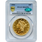 1904 $20 Liberty Head Double Eagle PCGS MS63 Prooflike (CAC)