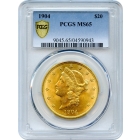 1904 $20 Liberty Head Double Eagle PCGS MS65