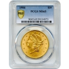 1904 $20 Liberty Head Double Eagle PCGS MS65