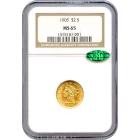 1905 $2.50 Liberty Head Quarter Eagle NGC MS65 (CAC)