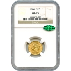 1906 $2.50 Liberty Head Quarter Eagle NGC MS65 (CAC)