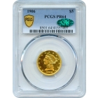 1906 $5 Liberty Head Half Eagle PCGS PR64 (CAC)