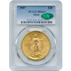 1907 $20 Saint Gaudens Double Eagle PCGS MS64+ (CAC)
