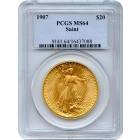 1907 $20 Saint Gaudens Double Eagle PCGS MS64