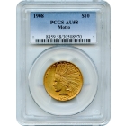 1908 $10 Indian Head Eagle, with Motto PCGS AU58