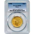 1908 $10 Indian Head Eagle, with Motto PCGS MS60