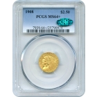 1908 $2.50 Indian Head Quarter Eagle PCGS MS64+ (CAC)