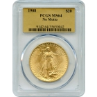 1908 $20 Saint Gaudens Double Eagle, No Motto PCGS MS64 (Gold Foil)